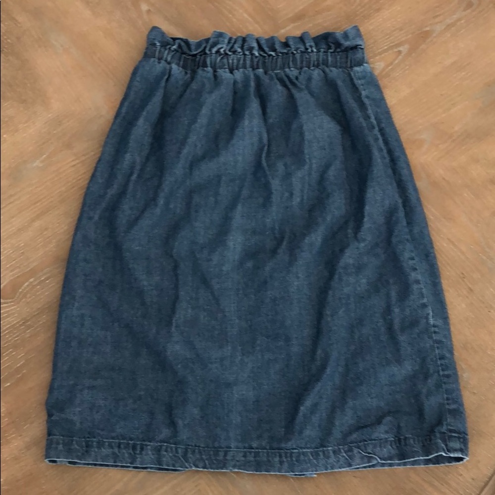Paper bag waist skirt